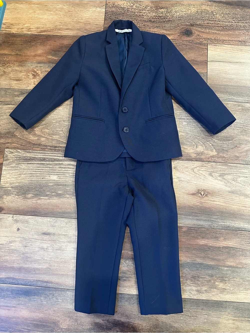 Navy Boys Two-Piece Suit Jacket & Pants 3T Toddler
